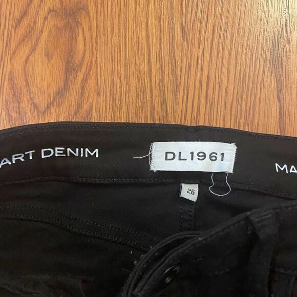 DL1961 Instasculpt Ankle Skinny Jeans Smart Denim Black Size 26 - Picture 3 of 4
